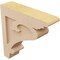 Ekena Millwork 3"W x 12"D x 12"H Thin Mayflower Rough Cedar Woodgrain TimberThane Corbel, Primed Tan CORUR03X12X12MAYRCPR - alternate 5